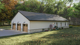 Craftsman House Plan - Aspen Valley 88808 - Rear Exterior