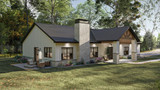 Craftsman House Plan - Aspen Valley 88808 - Left Exterior