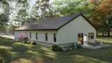 Craftsman House Plan - Aspen Valley 88808 - Left Exterior