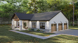 Craftsman House Plan - Aspen Valley 88808 - Right Exterior