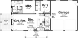 Farmhouse House Plan - Bradbury 82457 - 1st Floor Plan