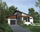 Contemporary House Plan - 15341 - Front Exterior