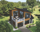 Contemporary House Plan - 46094 - Front Exterior