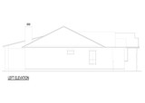 Traditional House Plan - 74401 - Left Exterior