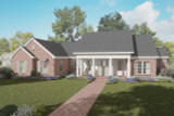 Southern House Plan - St. Charles Place 64159 - Front Exterior