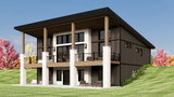 Modern House Plan - 54720 - Right Exterior