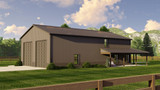Country House Plan - 82358 - Rear Exterior