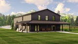 Country House Plan - 82358 - Left Exterior