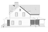 Country House Plan - Willow Creek 70615 - Rear Exterior