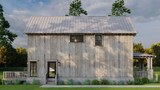 Farmhouse House Plan - Aspen Lodge 36663 - Left Exterior