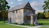 Farmhouse House Plan - Aspen Lodge 36663 - Left Exterior