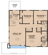 Contemporary House Plan - Rowans Place 47953 - 1st Floor Plan