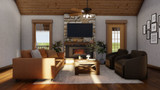 Craftsman House Plan - Appalachian 40623 - Great Room