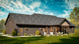 Traditional House Plan - Yates 3 55953 - Rear Exterior