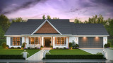 Traditional House Plan - Plan 55953 - Front Exterior - 