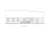 Traditional House Plan - Wilder 2  66784 - Rear Exterior