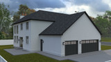 Colonial House Plan - Belle Isle 77616 - Left Exterior