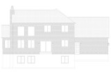 Colonial House Plan - Belle Isle 77616 - Rear Exterior