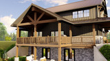 Country House Plan - 34558 - Left Exterior
