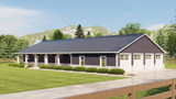 Country House Plan - 26090 - Right Exterior