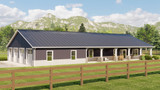 Country House Plan - 26090 - Rear Exterior