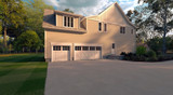 Farmhouse House Plan - The Highfield 78070 - Left Exterior
