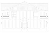 Farmhouse House Plan - Legette 58256 - Right Exterior
