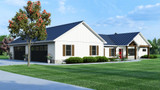 Farmhouse House Plan - 25323 - Left Exterior
