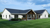 Farmhouse House Plan - 25323 - Rear Exterior