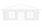Traditional House Plan - White City Garage 17663 - Right Exterior