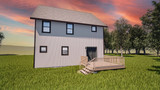 Country House Plan - The Linden Tree 71614 - Rear Exterior