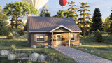 Cottage House Plan - Arant 32232 - Front Exterior - 4th of July - 