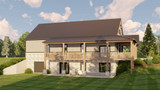 Country House Plan - 34591 - Left Exterior