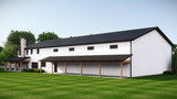 Country House Plan - 70372 - Left Exterior