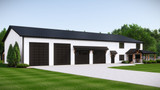 Country House Plan - 70372 - Left Exterior