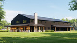 Country House Plan - 70372 - Rear Exterior