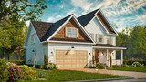 Secondary Image - Craftsman House Plan - Trudy 51164 - Left Exterior
