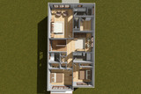 Cottage House Plan - 95367 - 2nd Floor Plan Dollhouse - 