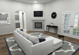Secondary Image - Farmhouse House Plan - 80018 - Family Room