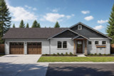 Craftsman House Plan - Garretson 57524 - Front Exterior