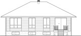 Contemporary House Plan - 75807 - Rear Exterior