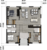 Contemporary House Plan - 97695 - 1st Floor Plan