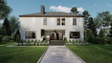 Contemporary House Plan - Thompson 22790 - Rear Exterior