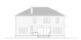 Contemporary House Plan - Thompson 22790 - Rear Exterior