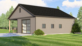 Ranch House Plan - 28811 - Right Exterior