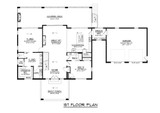 Contemporary House Plan - 71545 - 1st Floor Plan