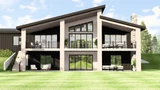 Contemporary House Plan - 71545 - Rear Exterior