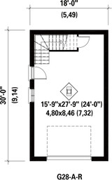 Cape Cod House Plan - 46916 - 1st Floor Plan