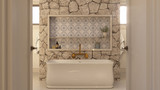 Mediterranean House Plan - Magnolia 73555 - Master Bathroom