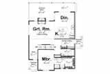 Craftsman House Plan - Richmond Creek 99000 - 1st Floor Plan